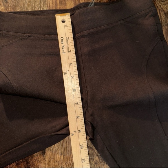 Love Token Pants Womens Small Brown Faux Suede Patch Knee Leggings - Picture 6 of 7